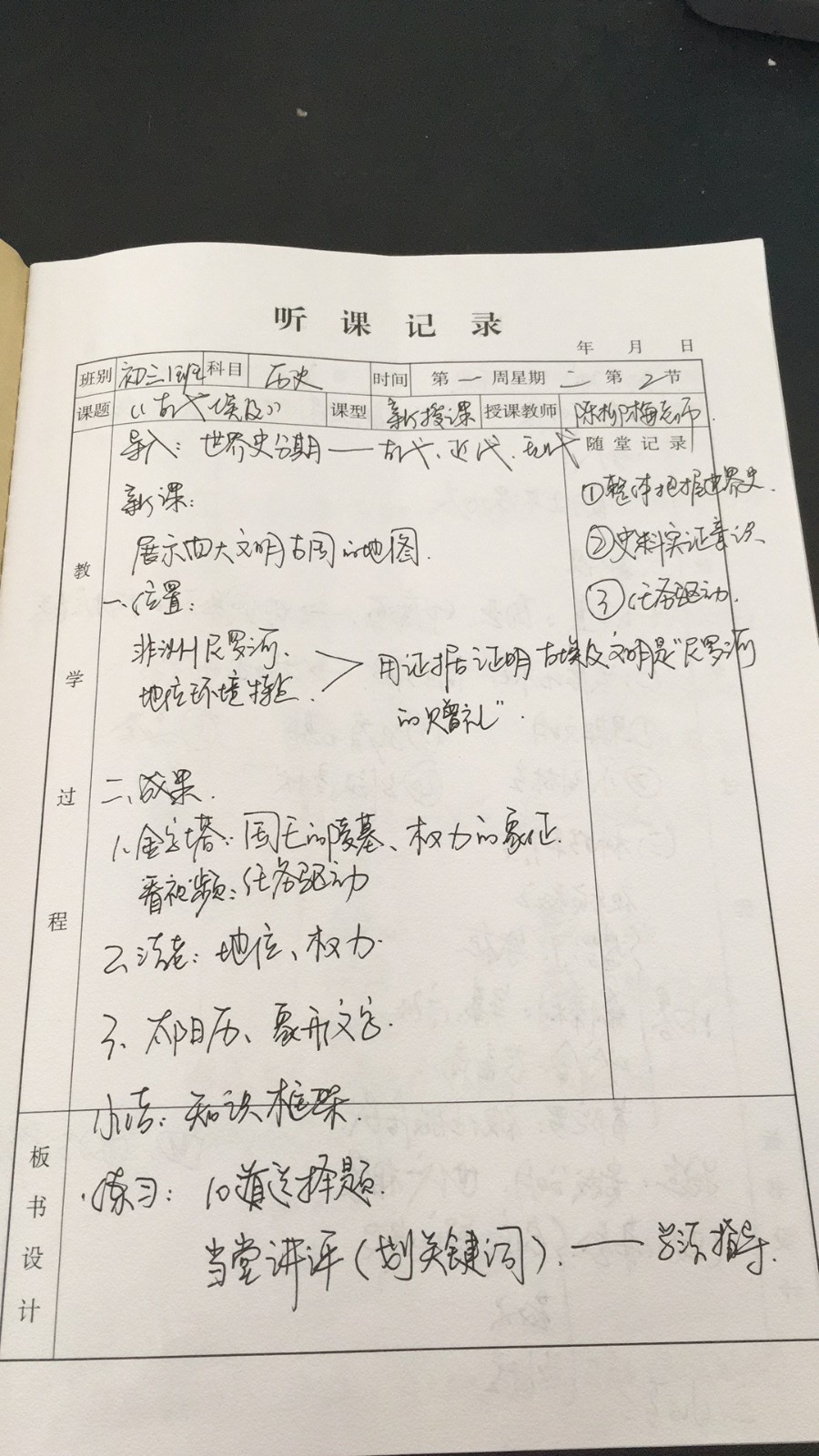 《古代埃及》听课笔记